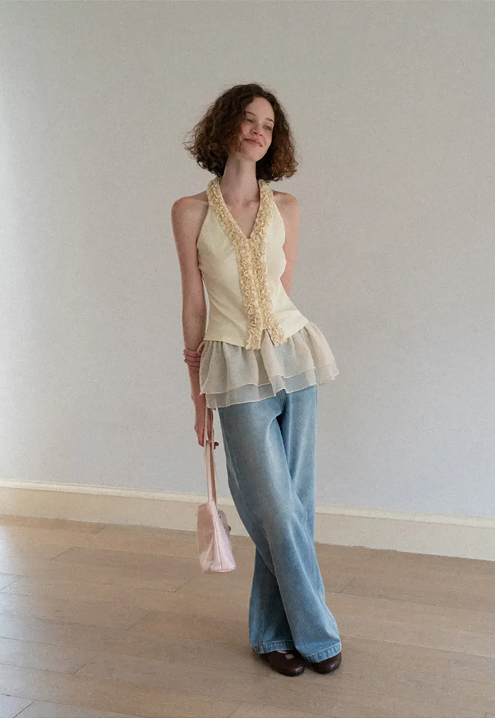 Wide Leg High Waist Denim Jeans