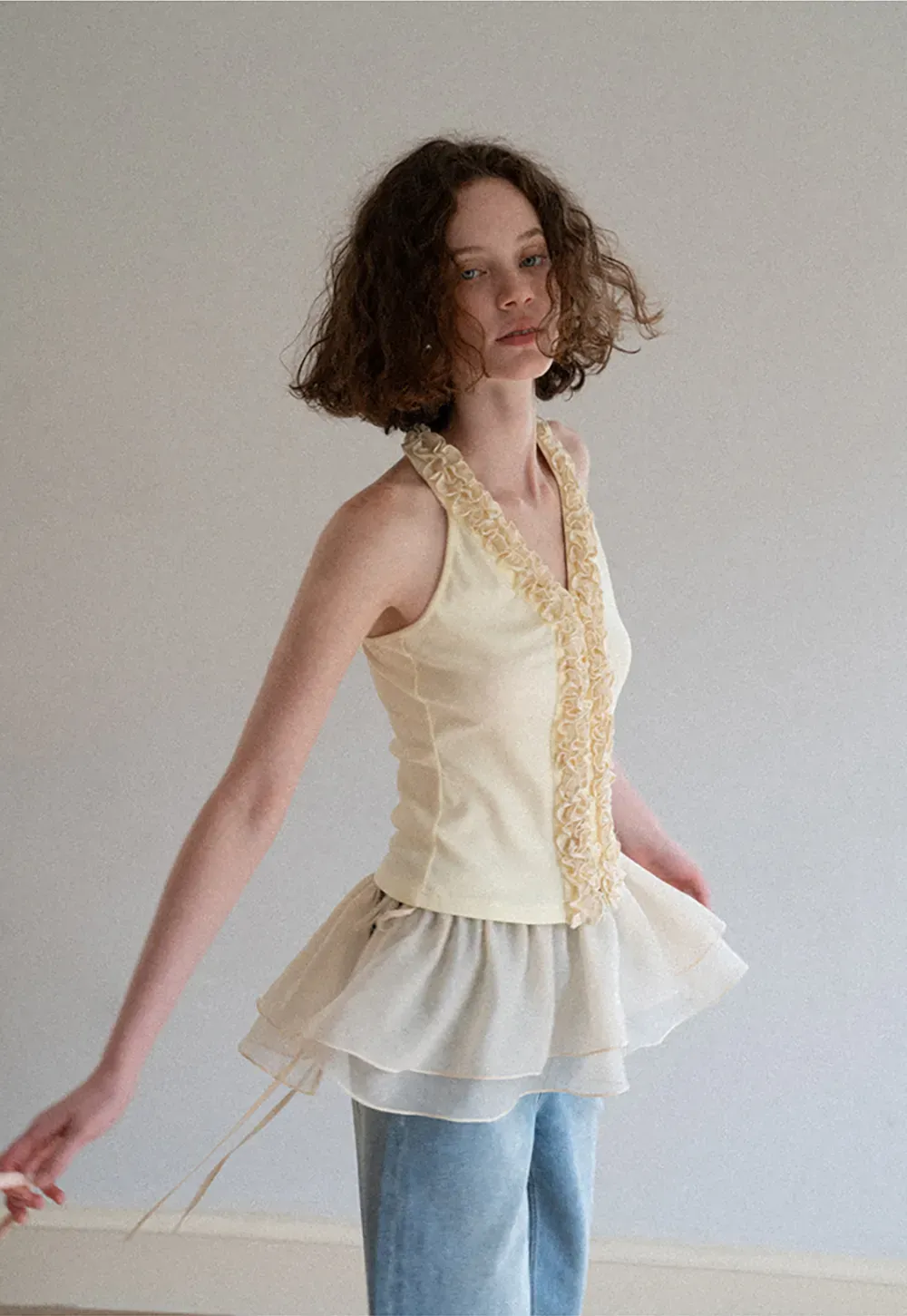 Wide Leg High Waist Denim Jeans