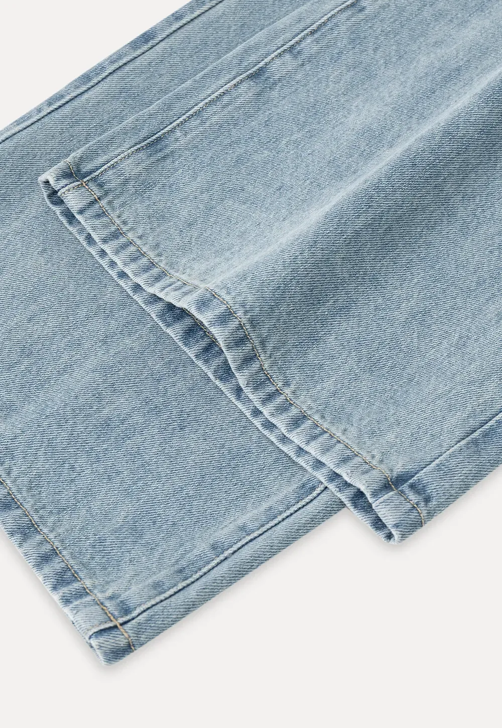 High Waist Wide Leg Denim Jeans