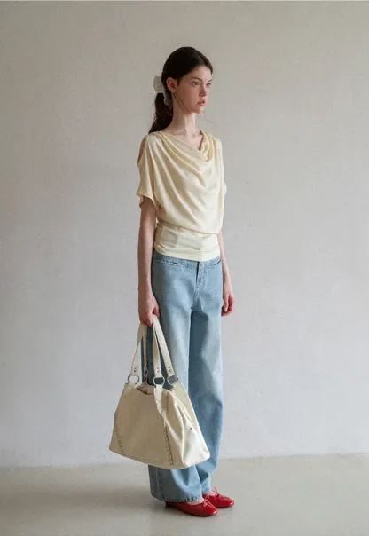 High Waist Wide Leg Denim Jeans