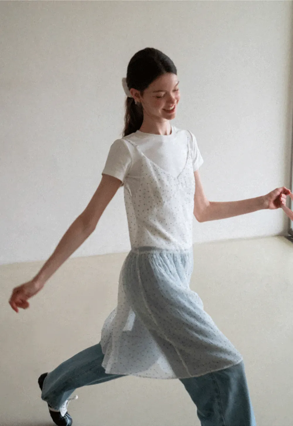 High Waist Wide Leg Denim Jeans