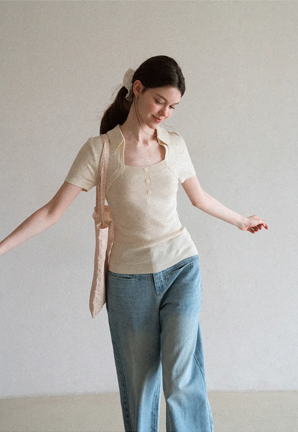 High Waist Wide Leg Denim Jeans