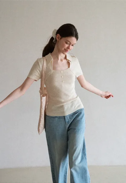 High Waist Wide Leg Denim Jeans