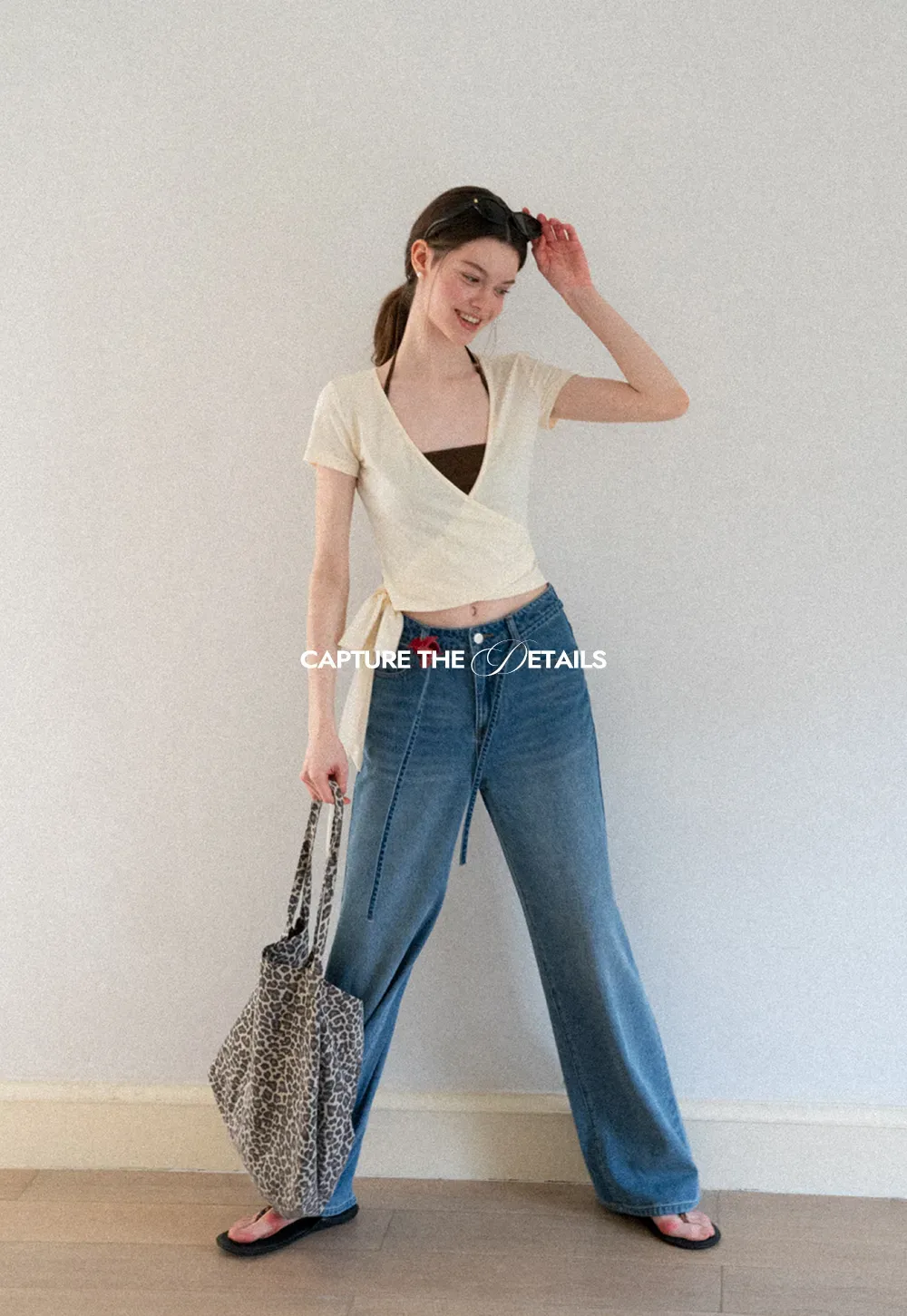 High Waist Wide Leg Denim Jeans