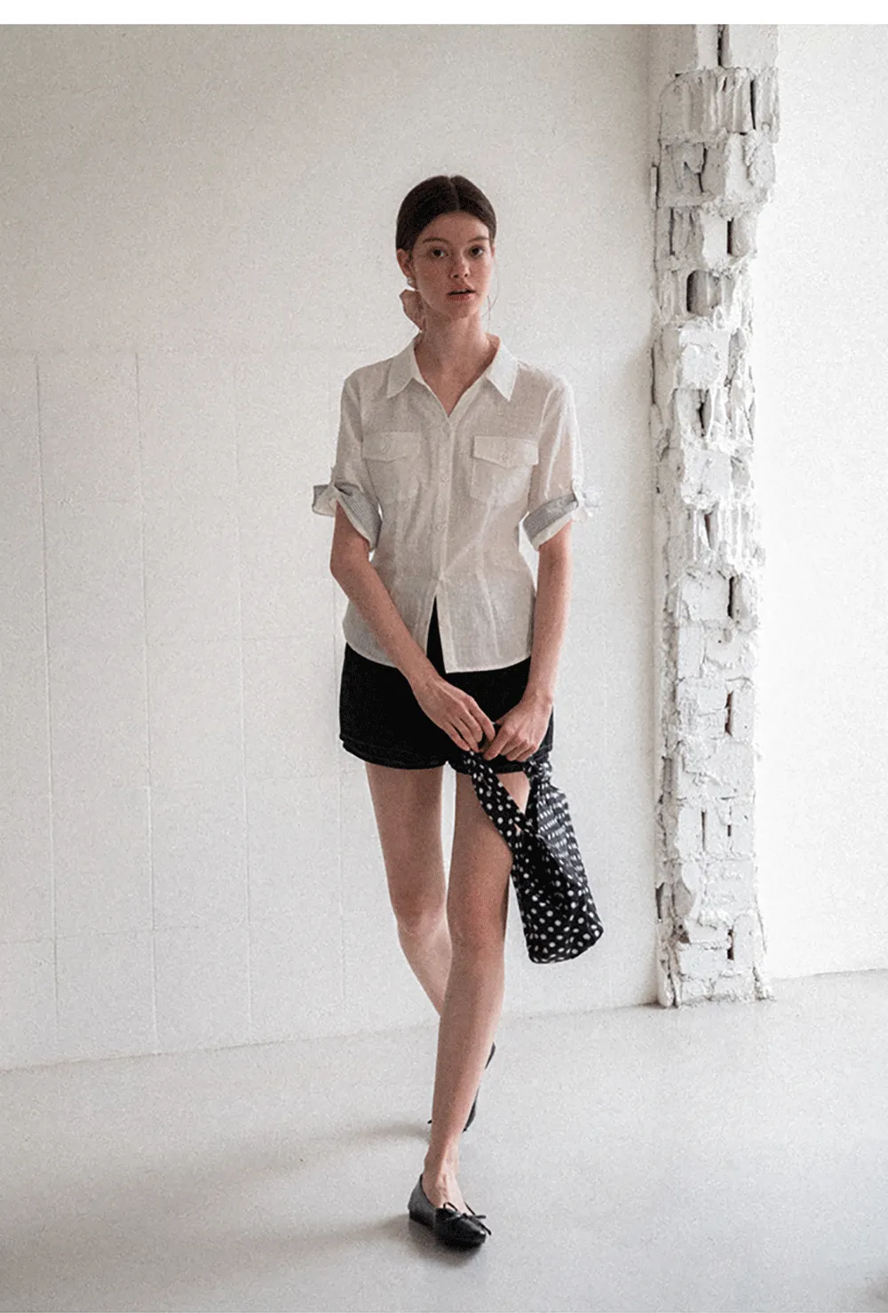 High Waist Denim Mini Skirt With Belt Loop Detail