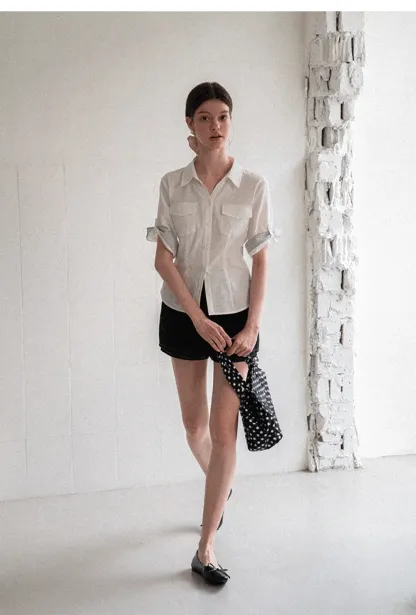High Waist Denim Mini Skirt With Belt Loop Detail