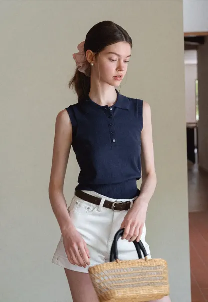 High Waist Cropped Denim Shorts