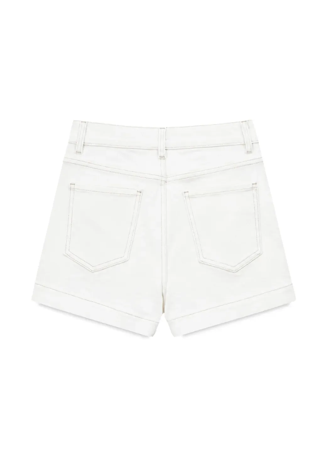 High Waist Cropped Denim Shorts