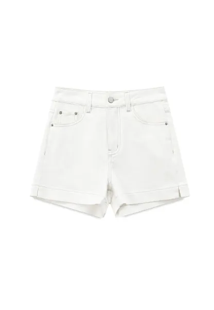 High Waist Cropped Denim Shorts