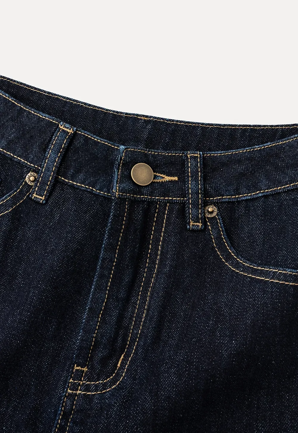 Lace Trim High Waist Denim Shorts