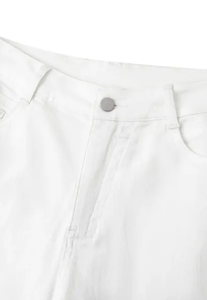 High Waist Cropped Tapered Pants