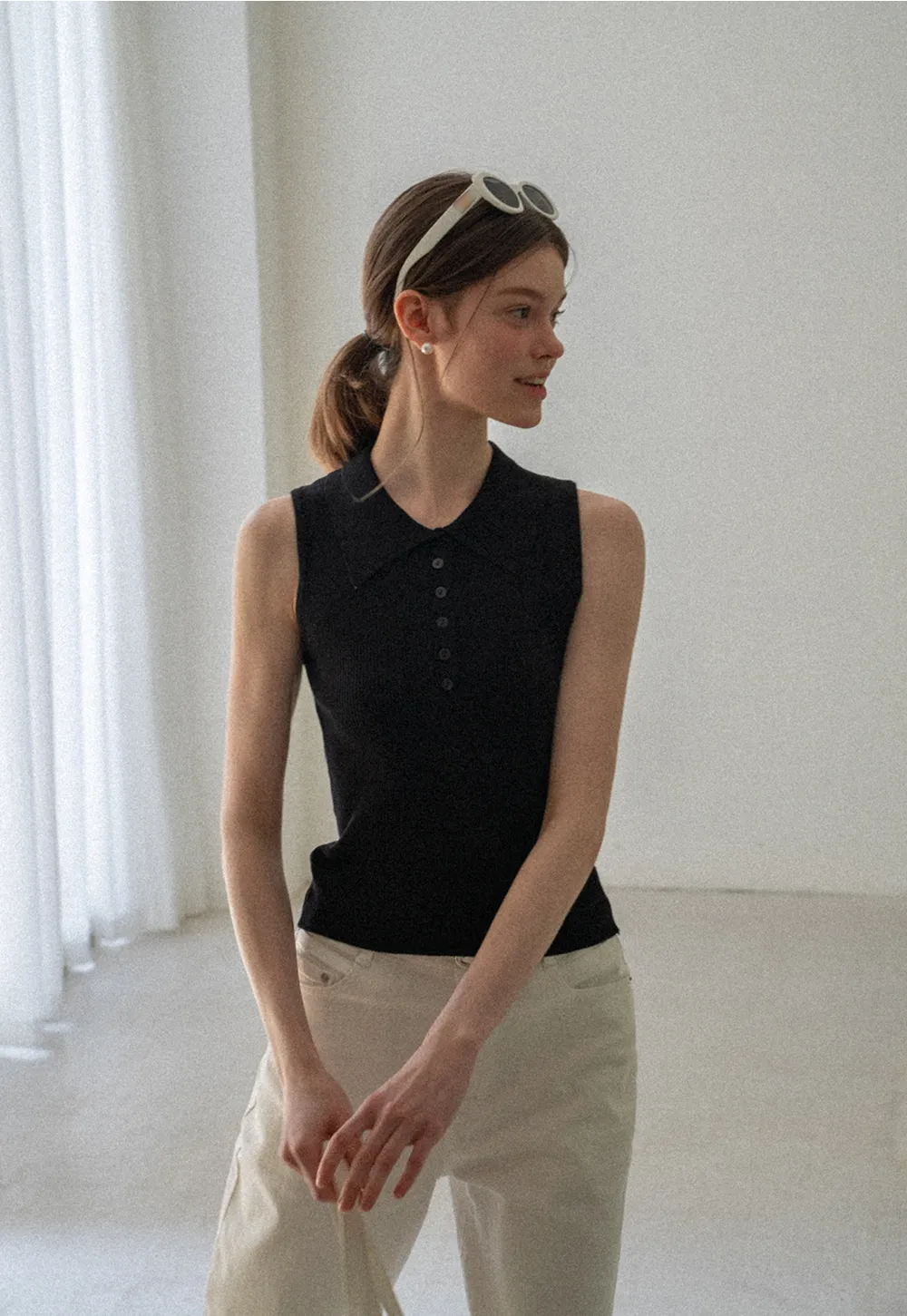 High Waist Cropped Tapered Pants