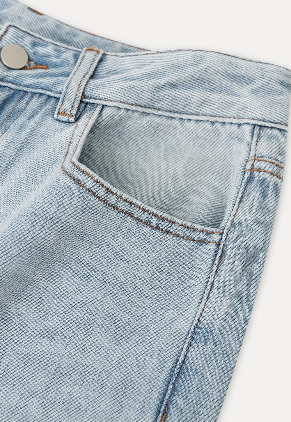 Wide Leg High Waist Denim Jeans
