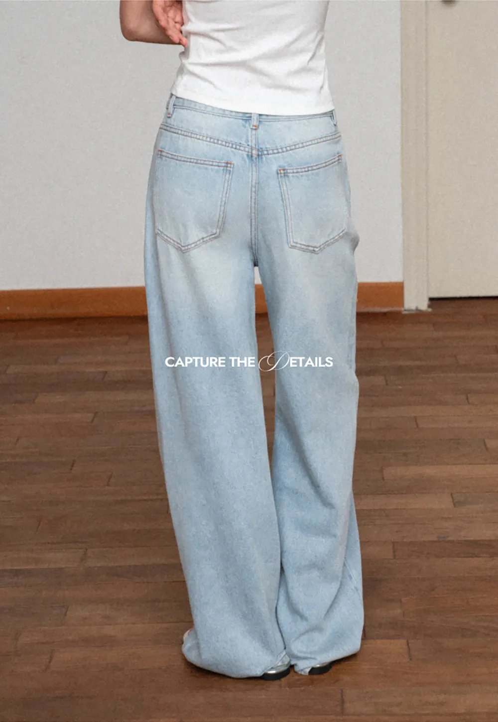 Wide Leg High Waist Denim Jeans