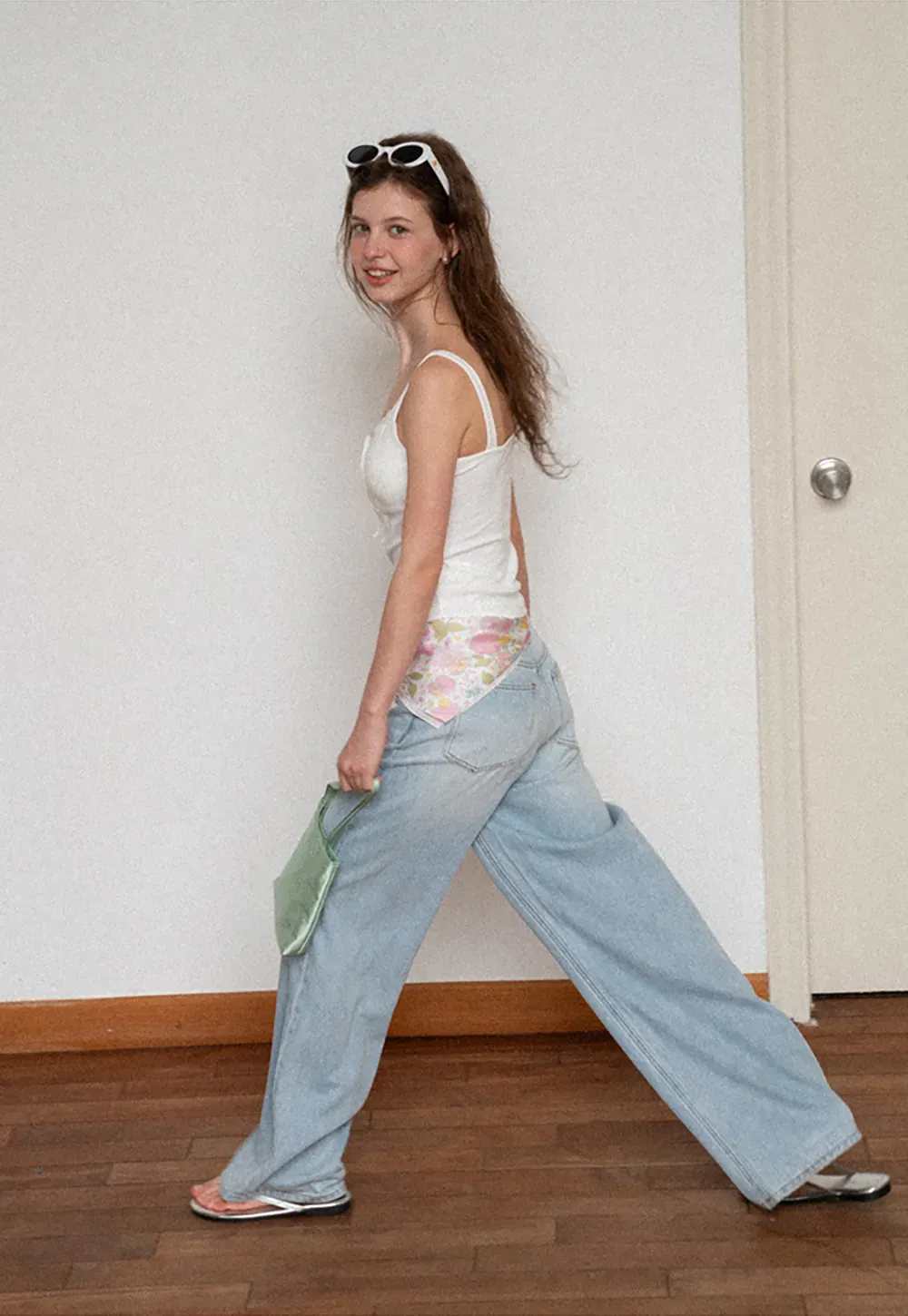 Wide Leg High Waist Denim Jeans