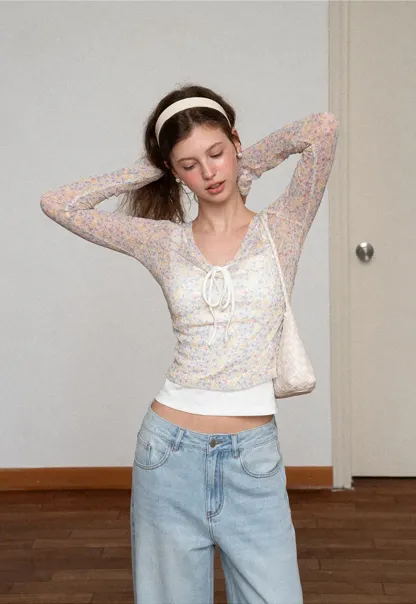 Wide Leg High Waist Denim Jeans