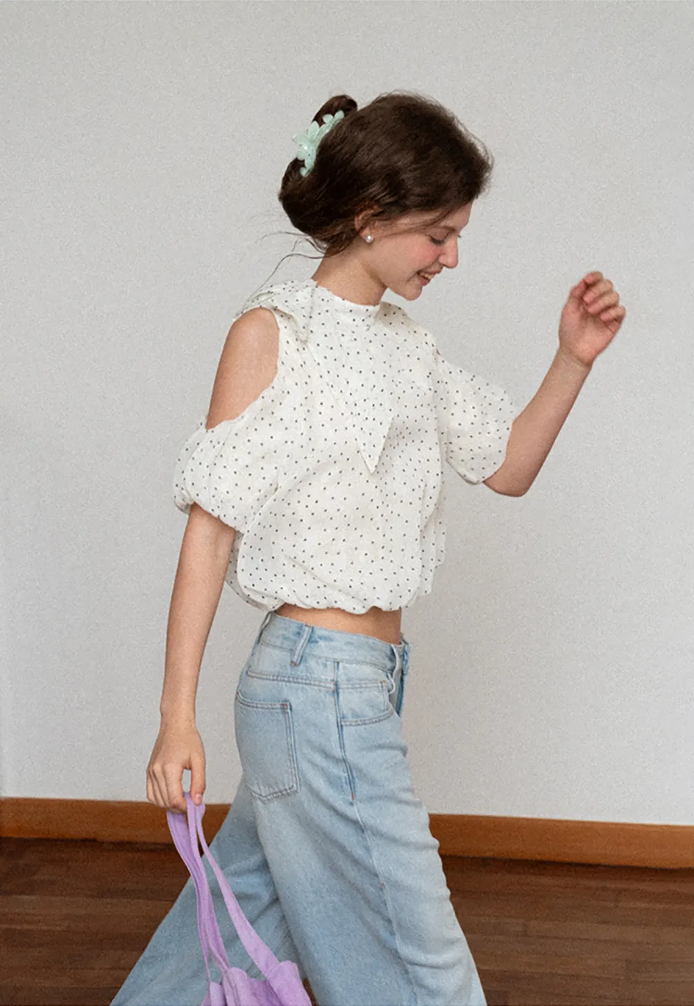 Wide Leg High Waist Denim Jeans