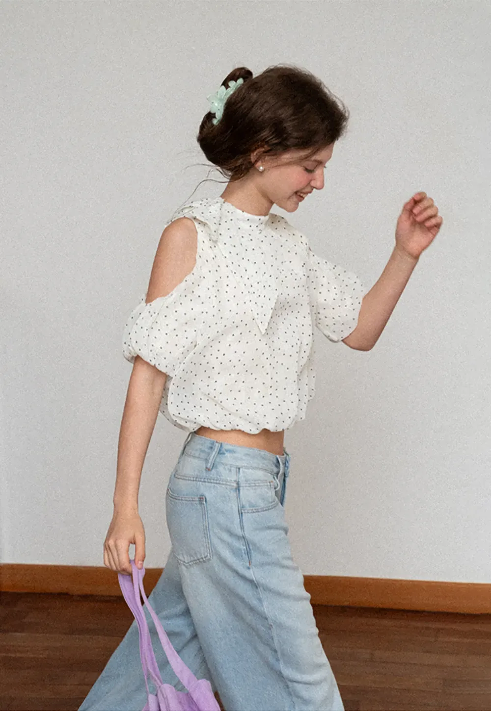 Wide Leg High Waist Denim Jeans