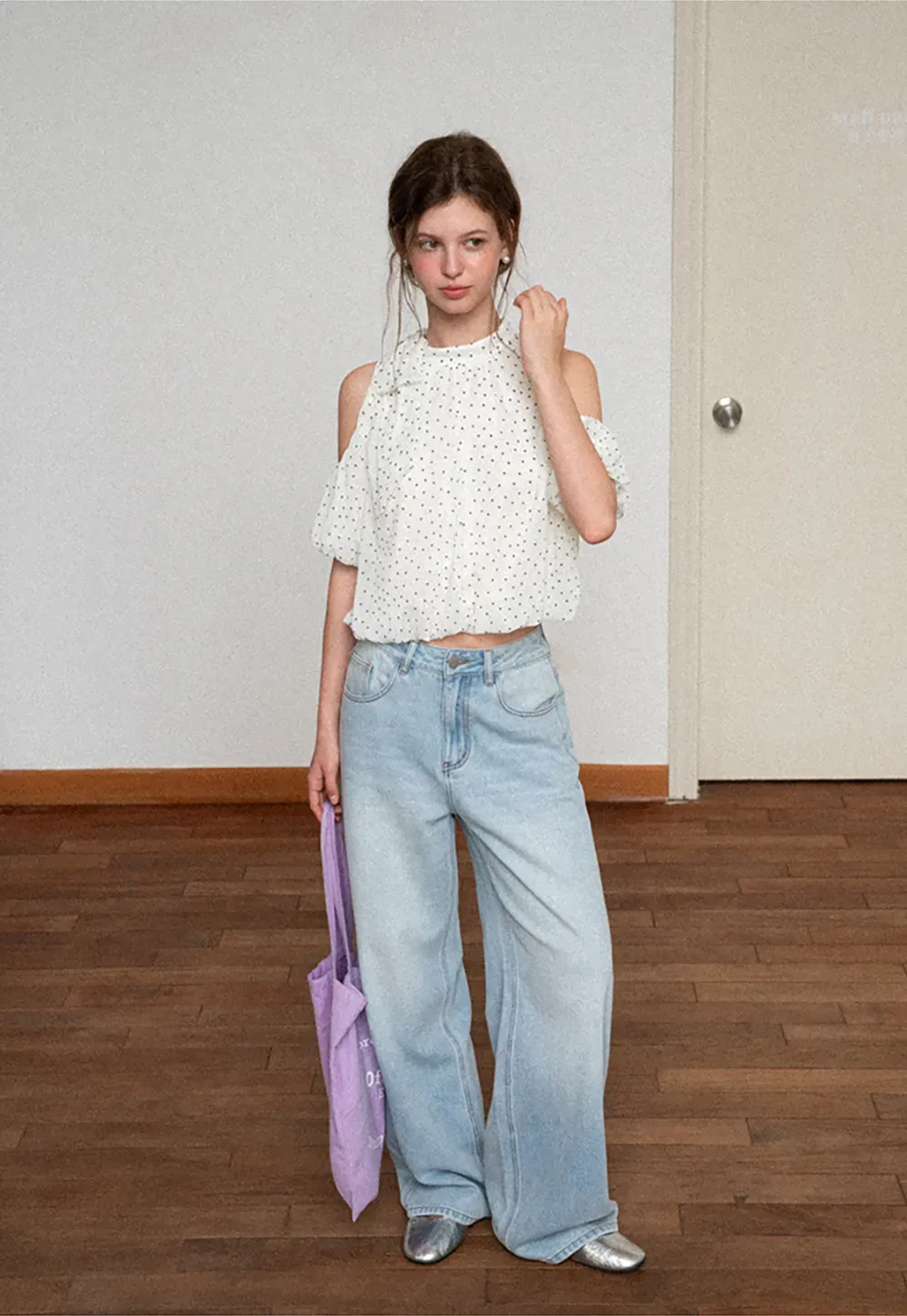 Wide Leg High Waist Denim Jeans