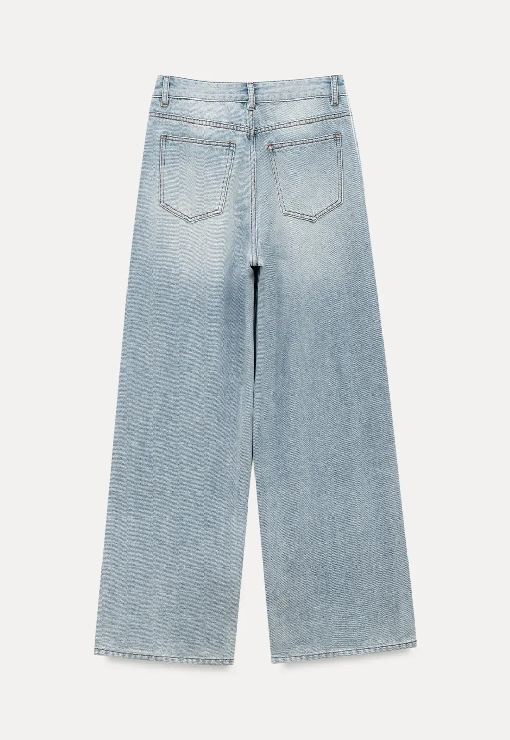 Wide Leg High Waist Denim Jeans
