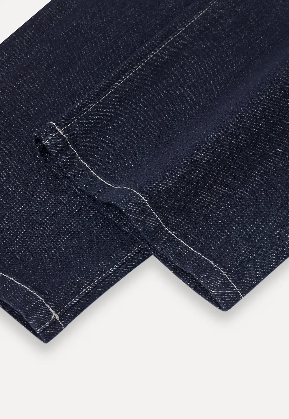 High Waist Straight Cut Cropped Jeans