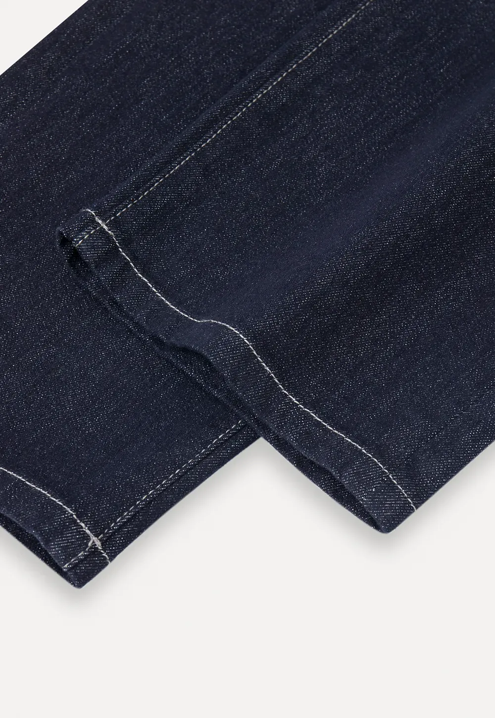 High Waist Straight Cut Cropped Jeans