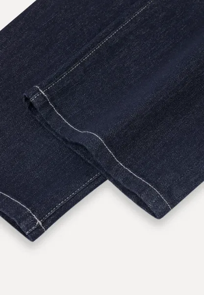 High Waist Straight Cut Cropped Jeans