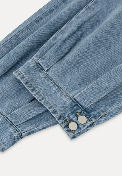 High Waist Wide Leg Denim Jeans
