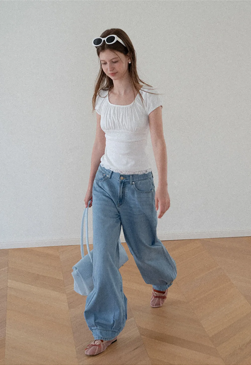 High Waist Wide Leg Denim Jeans