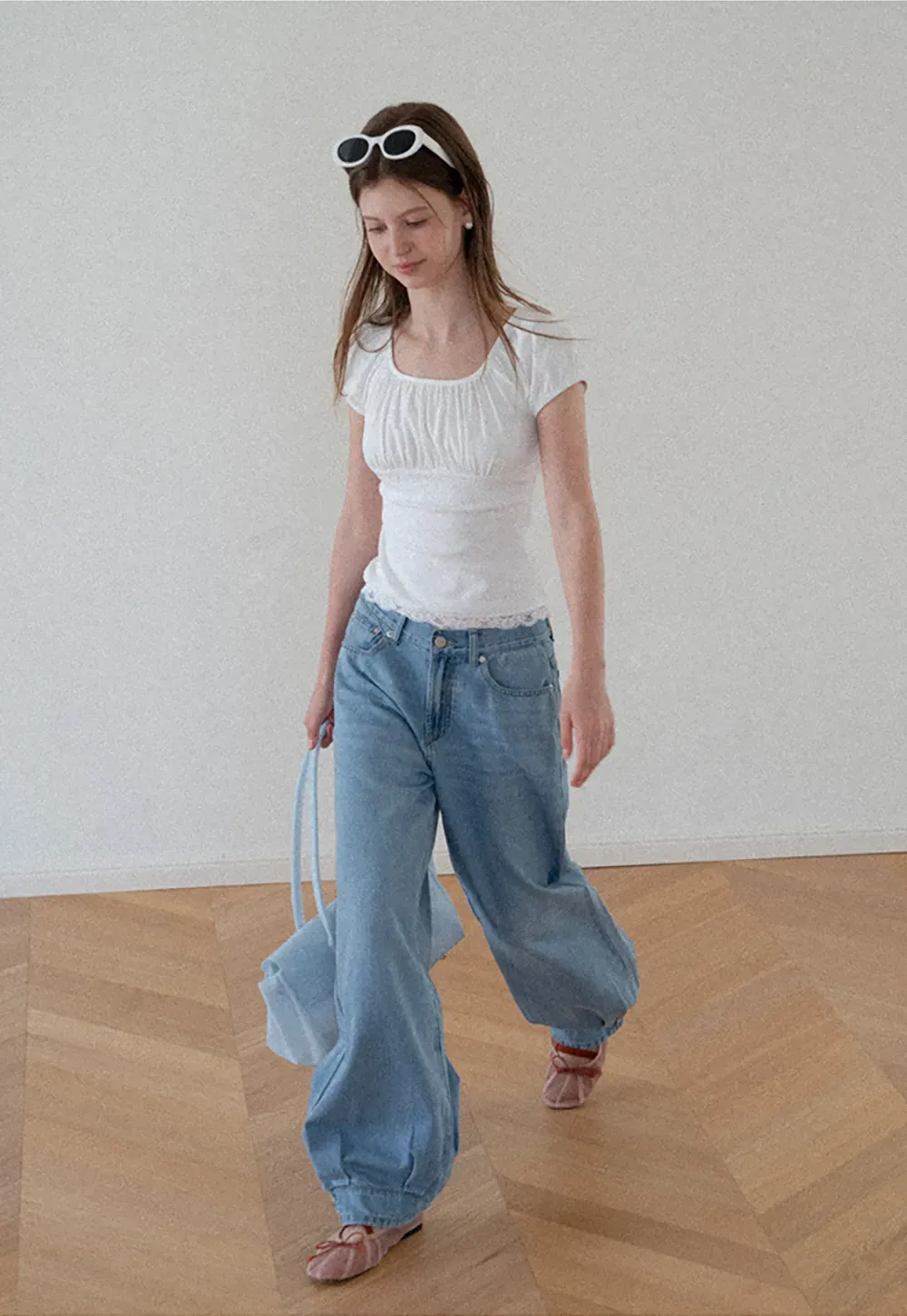 High Waist Wide Leg Denim Jeans