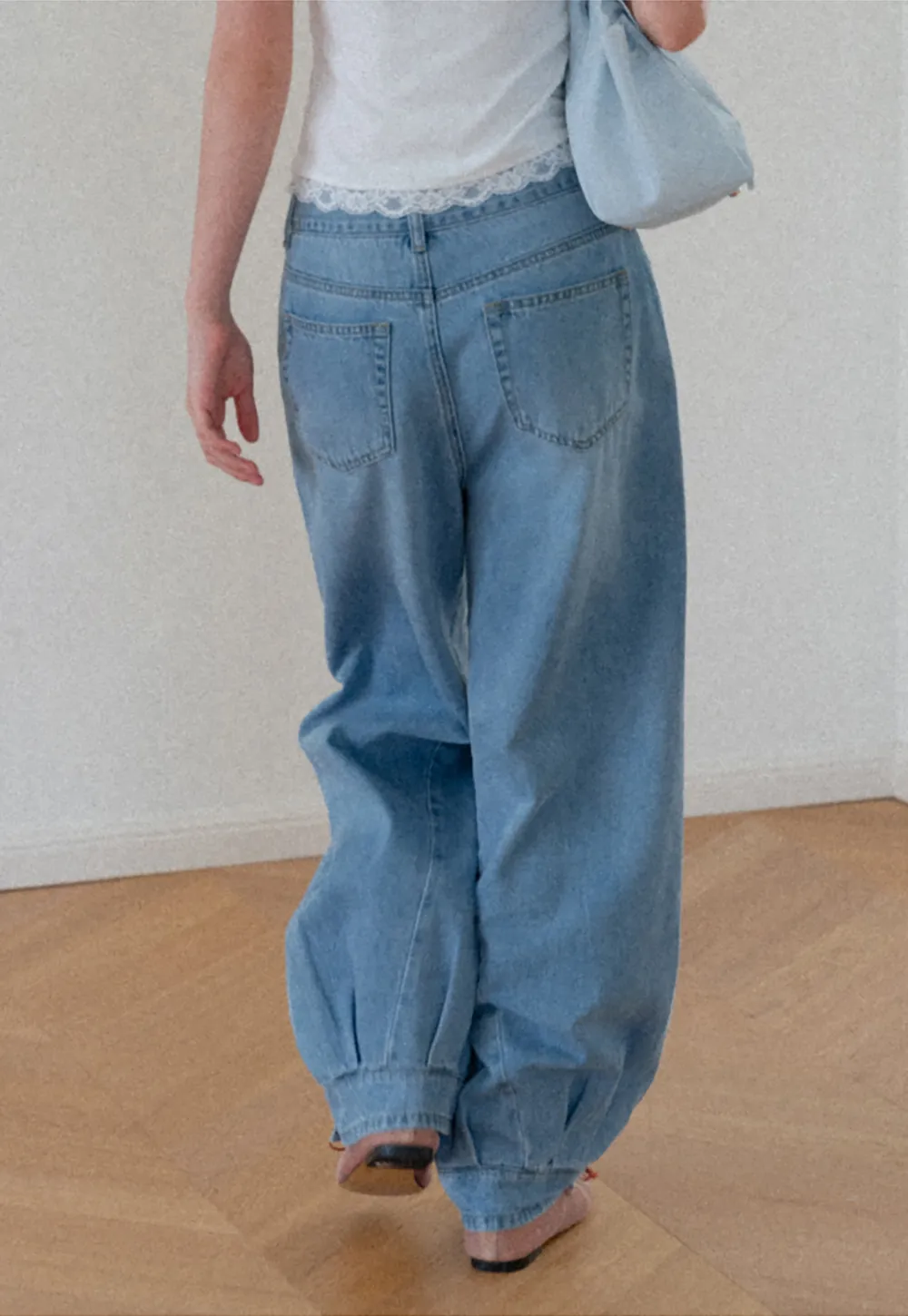 High Waist Wide Leg Denim Jeans