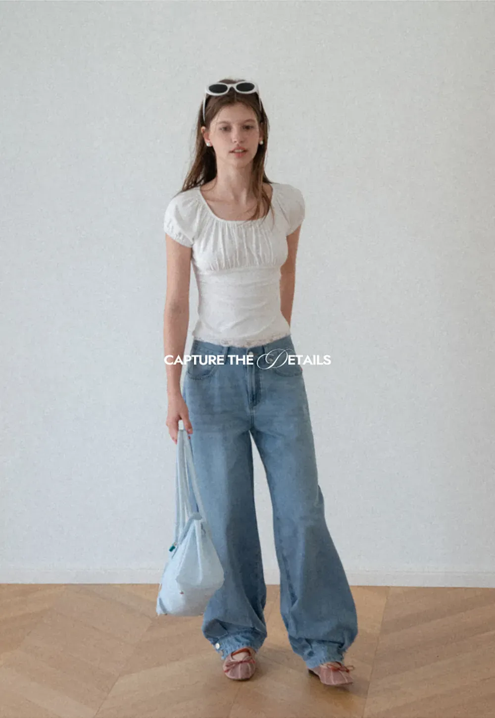 High Waist Wide Leg Denim Jeans