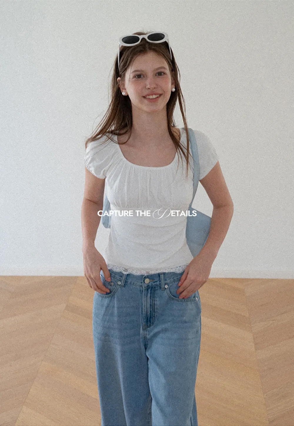 High Waist Wide Leg Denim Jeans