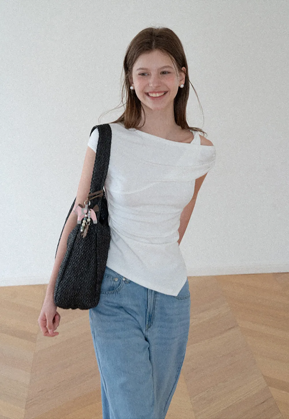 High Waist Wide Leg Denim Jeans
