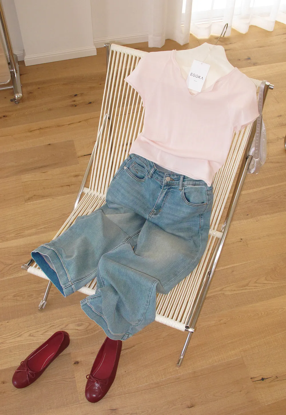 High Waist Wide Leg Straight Fit Jeans