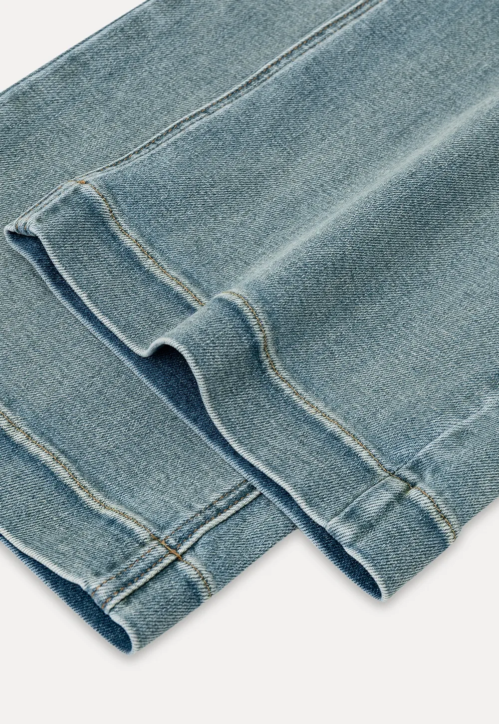 High Waist Wide Leg Straight Fit Jeans