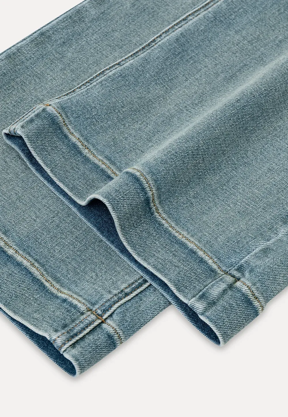 High Waist Wide Leg Straight Fit Jeans
