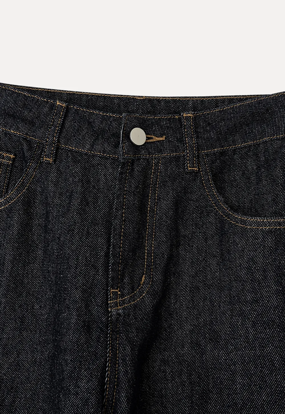 High Waist Wide Leg Denim Jeans