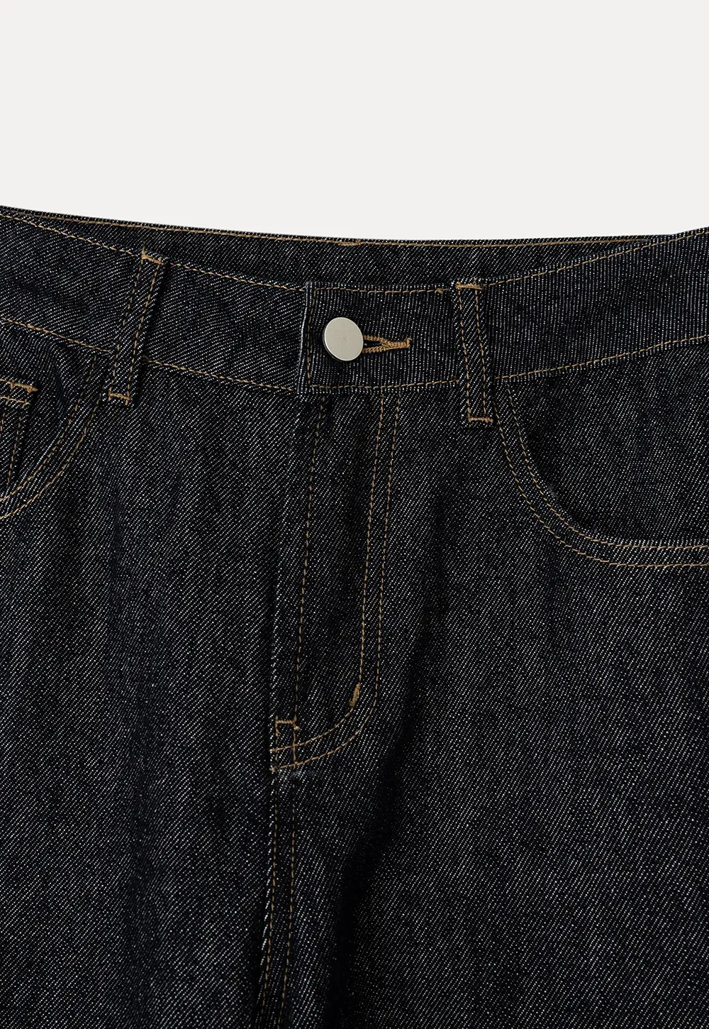 High Waist Wide Leg Denim Jeans