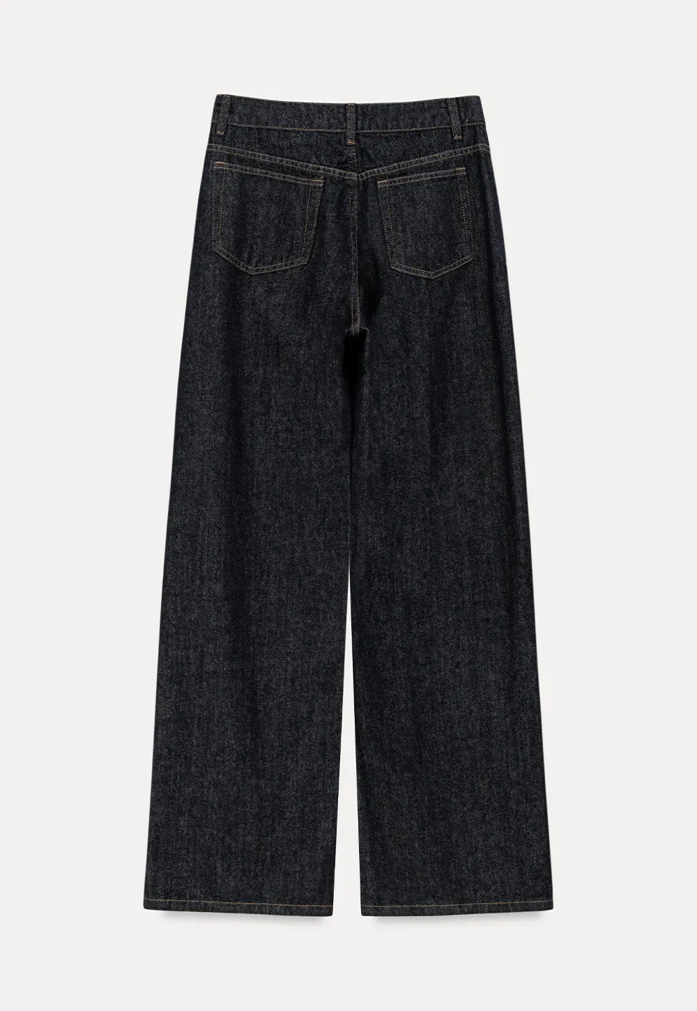 High Waist Wide Leg Denim Jeans