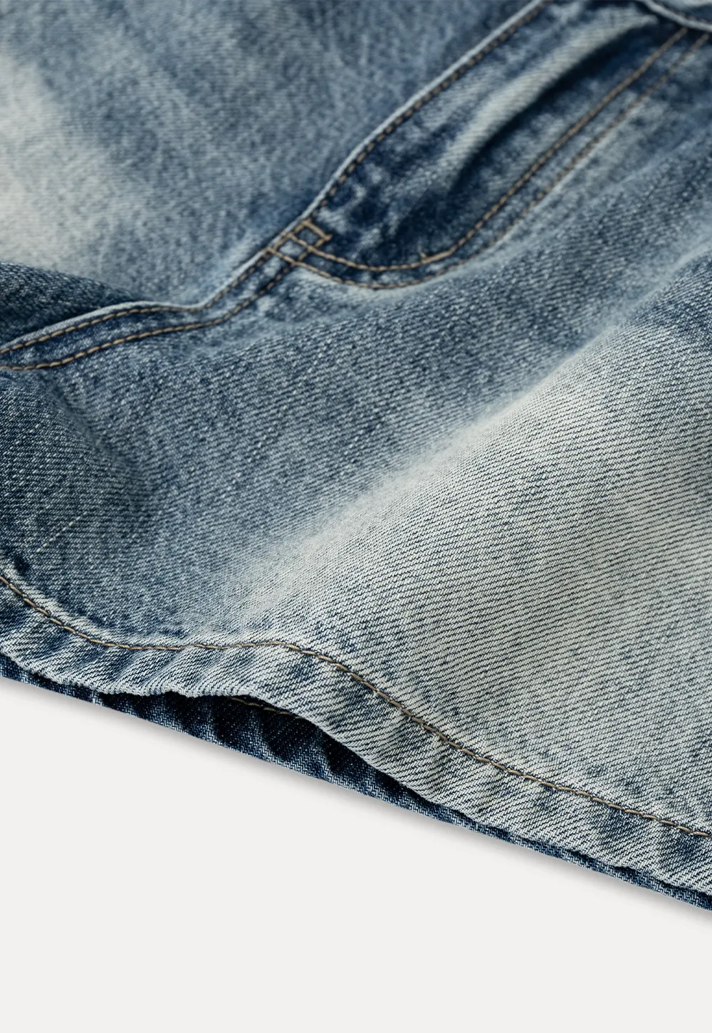 High Waist Distressed Denim Shorts