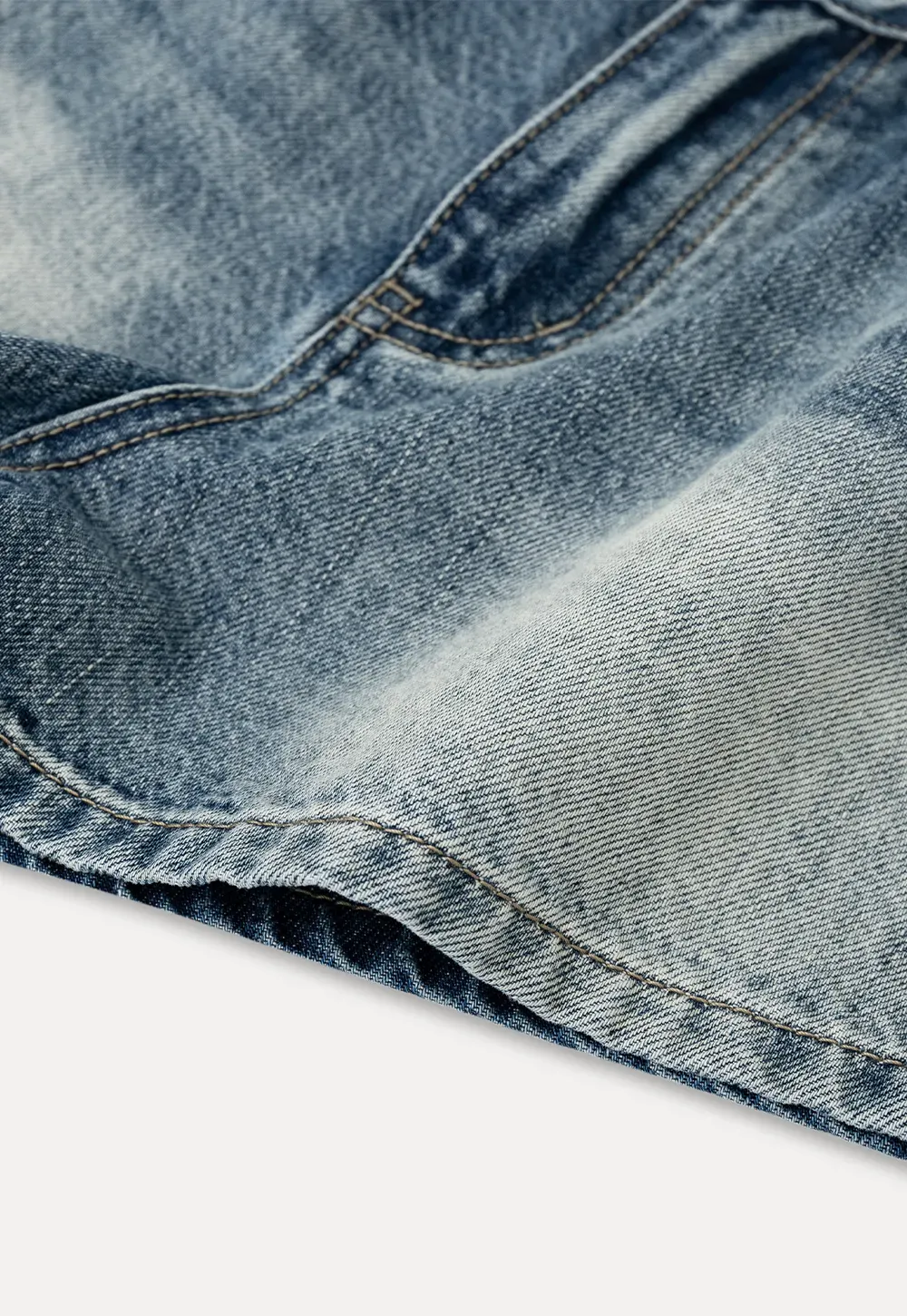 High Waist Distressed Denim Shorts