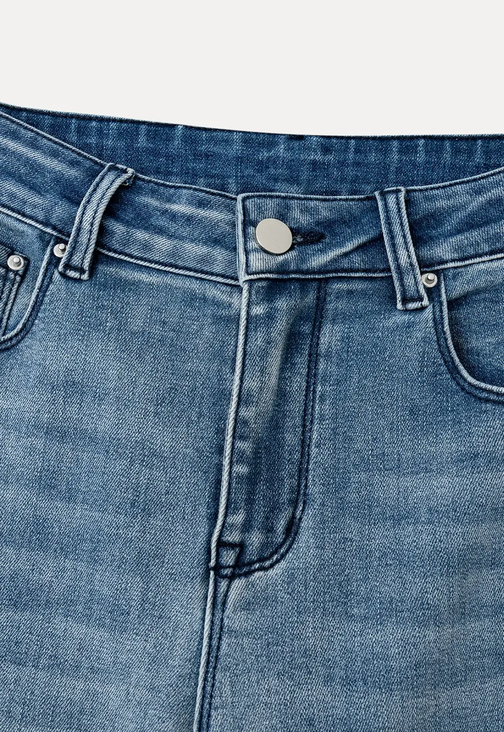 Flared Wide Leg Denim Jeans