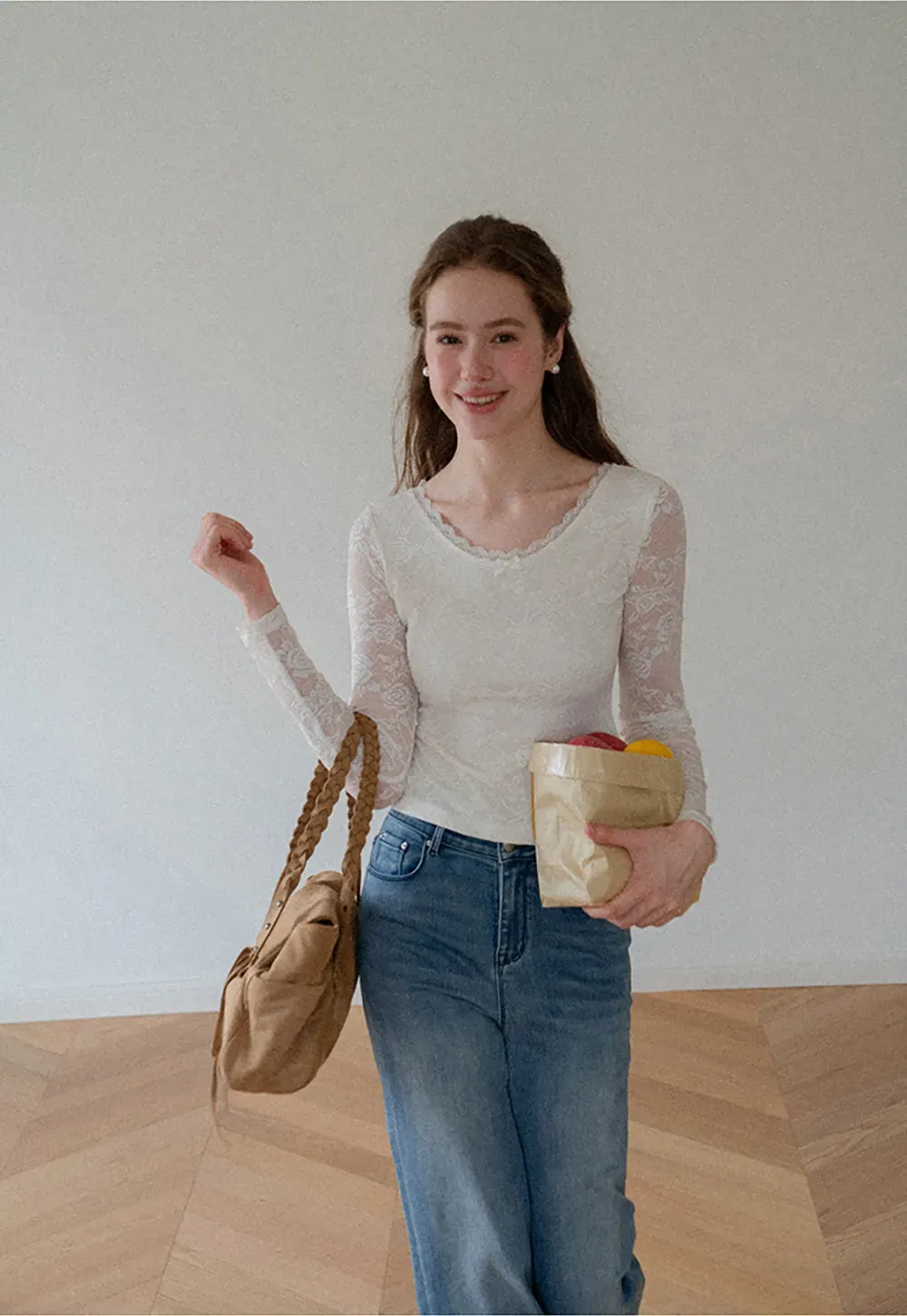 Flared Wide Leg Denim Jeans