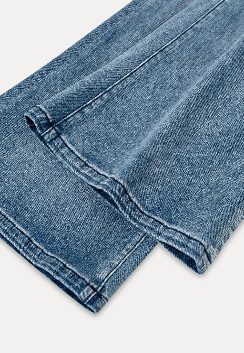 Flared Wide Leg Denim Jeans