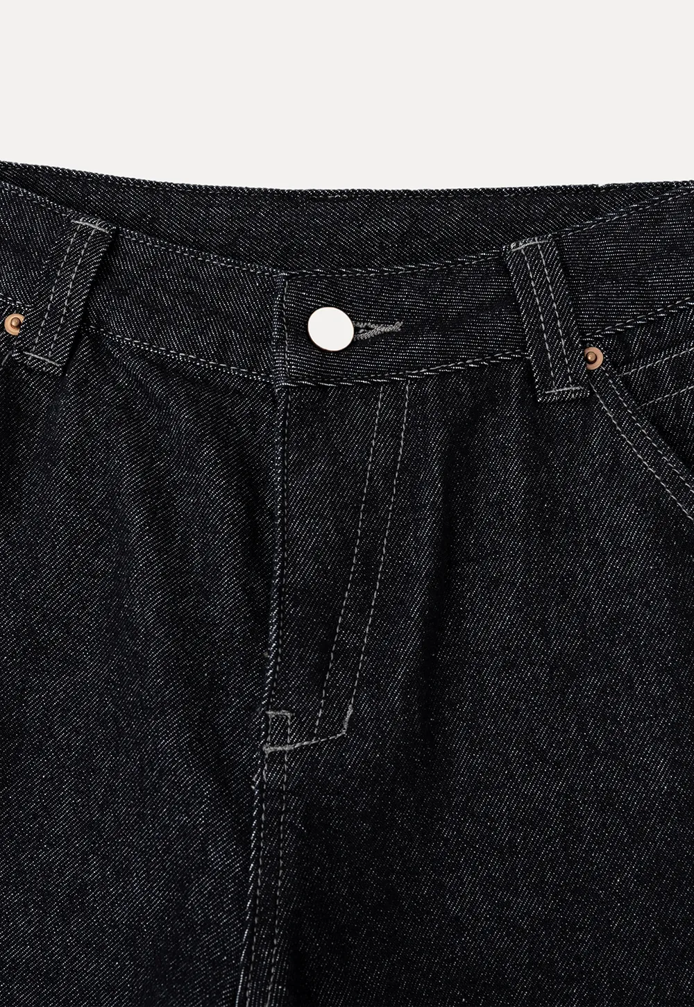 High Waist Wide Leg Denim Jeans