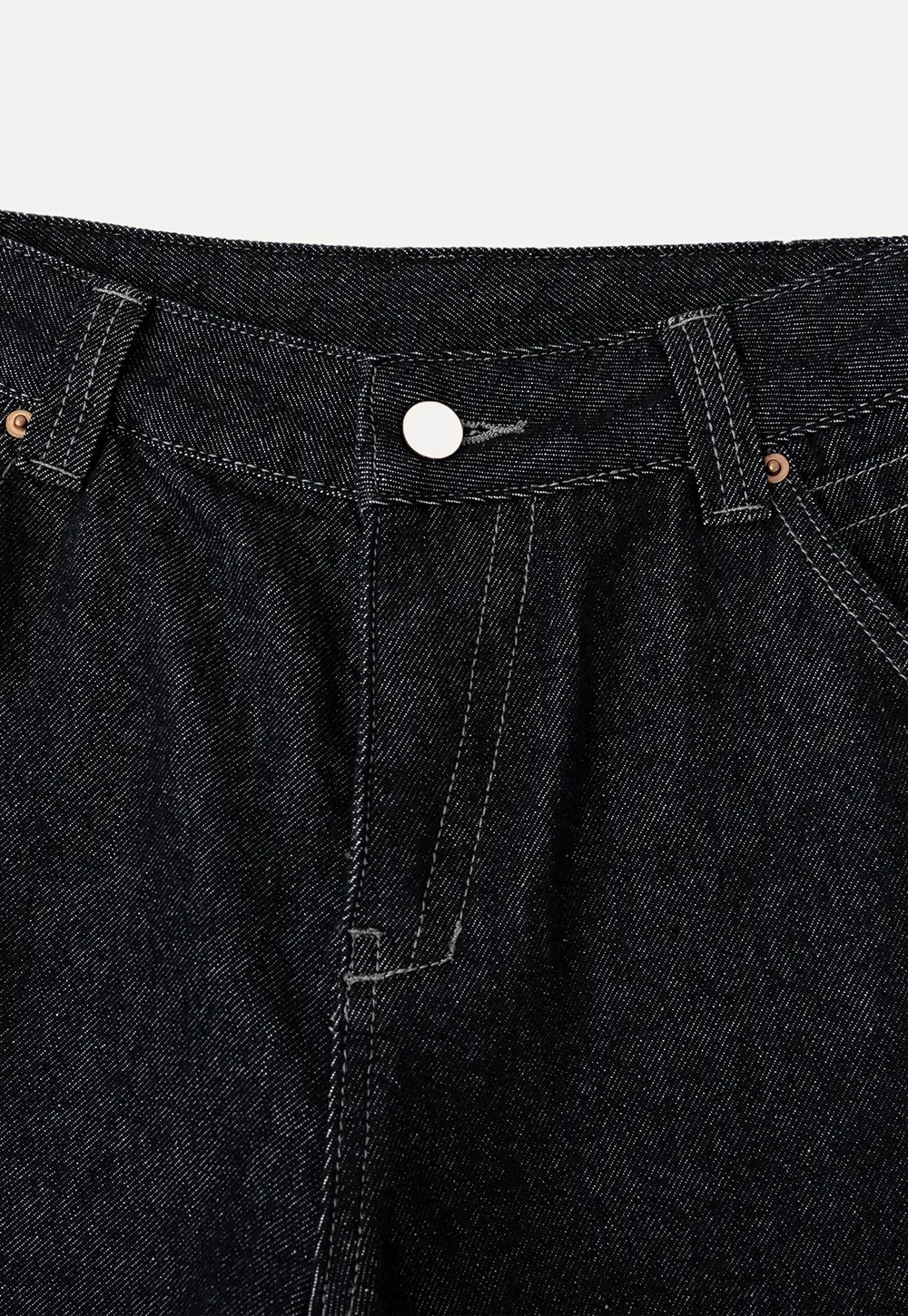 High Waist Wide Leg Denim Jeans