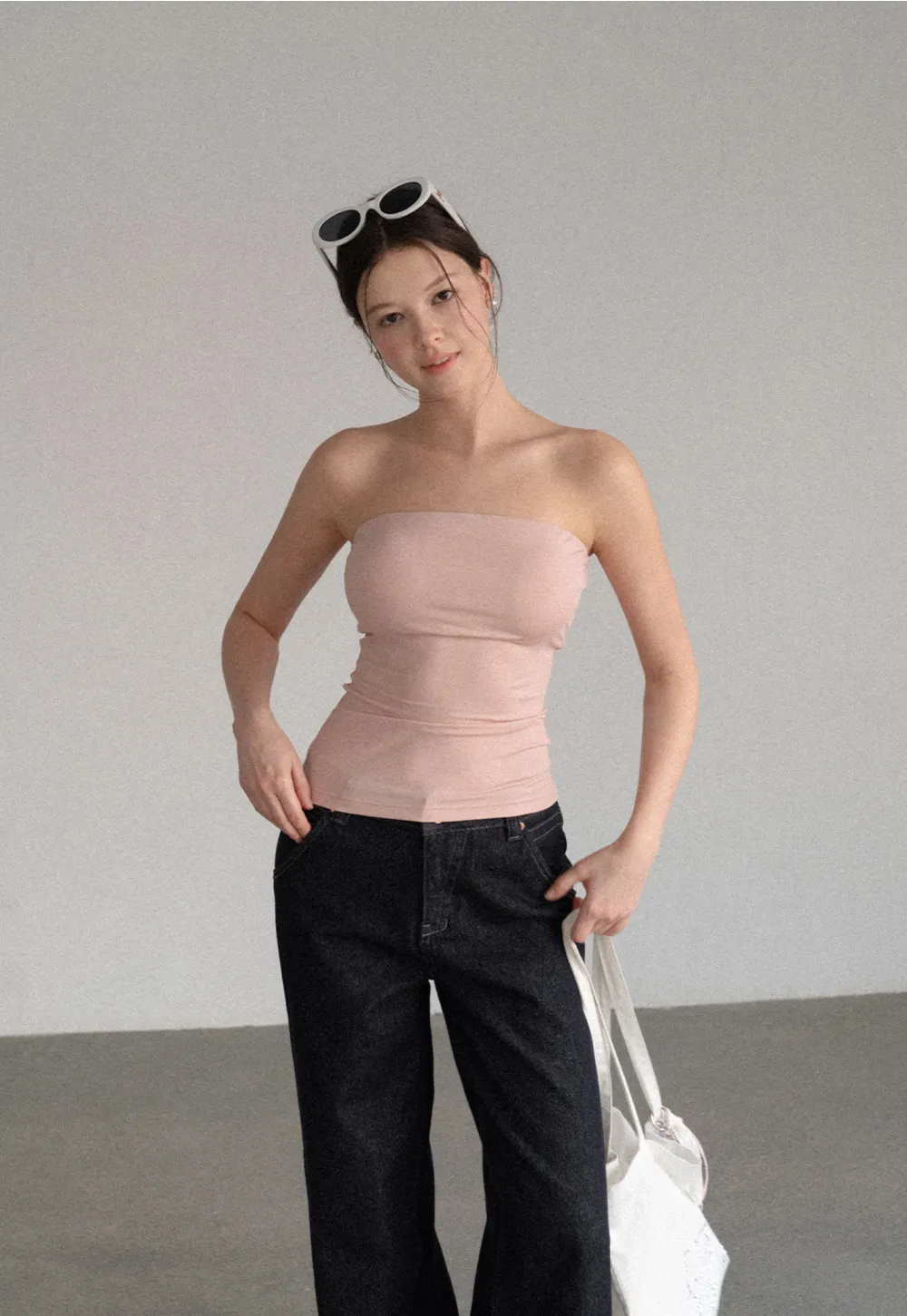 High Waist Wide Leg Denim Jeans