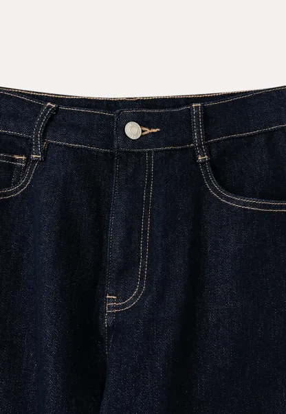 Wide Leg High Waist Denim Jeans