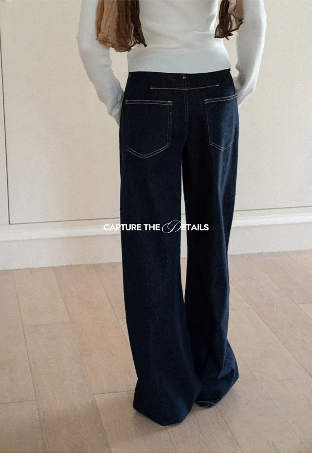 Wide Leg High Waist Denim Jeans